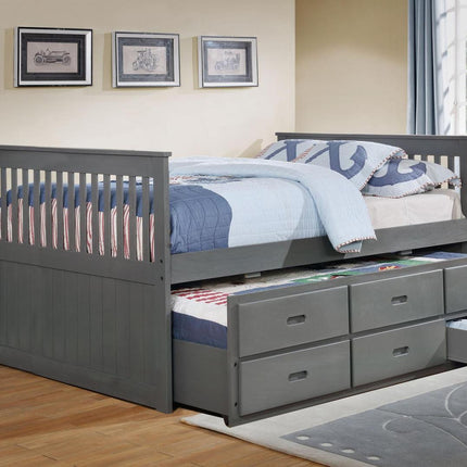 Quin Captains Bed with trundle and drawers
