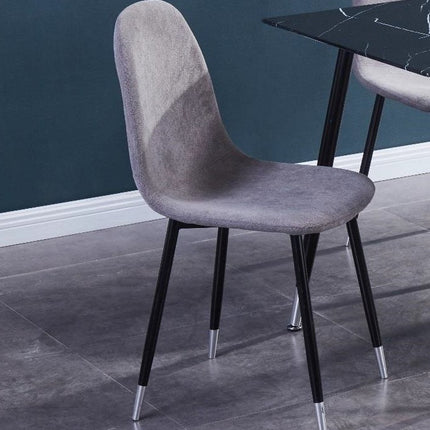 Upholstered Grey 4-Pk Chairs