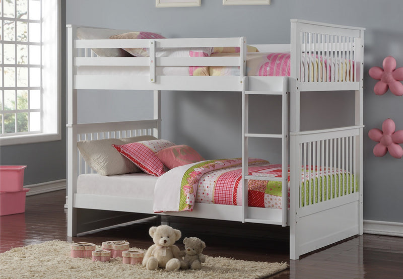 Parkland Double/Double Bunk Bed White