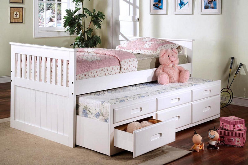 Quin Captains Bed with trundle and drawers