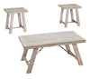 Ashley T356-13 Carynhurst 3pc Whitewash Occasional Table Set