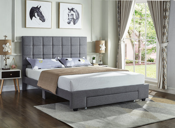 Grant Grey Upholstered Storage Bed