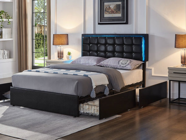 Kirby Storage Bed Black