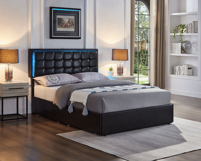 Kirby Storage Bed Black