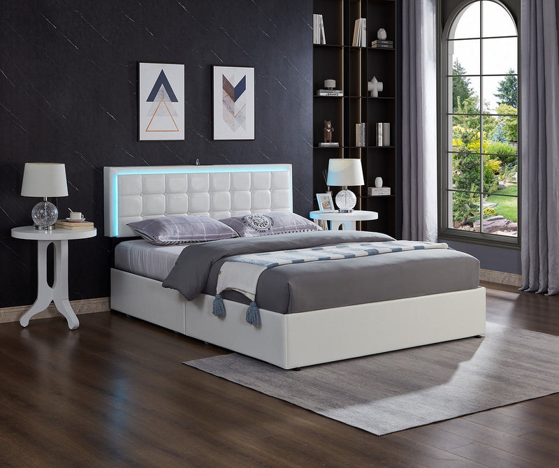 Kirby Storage Bed White