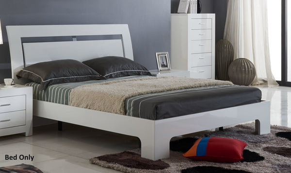 Lily platform bed white