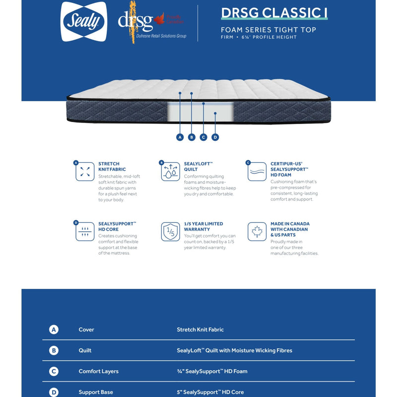 Sealy DRSG Classic I Full Mattress