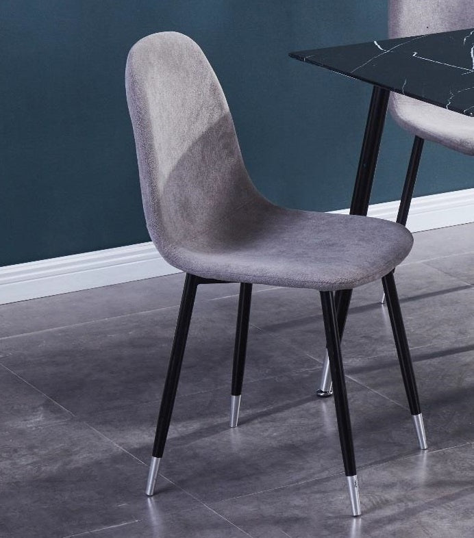 Upholstered Grey 4-Pk Chairs