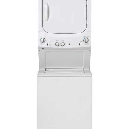 GE® Unitized Spacemaker Whiite 4.4 Cu. Ft. Washer, 5.9 Cu. Ft. Dryer Electric Stack Laundry