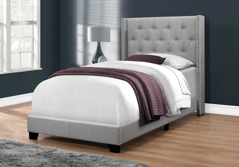 Monarch 5984 Twin Bed Grey SHOWROOM