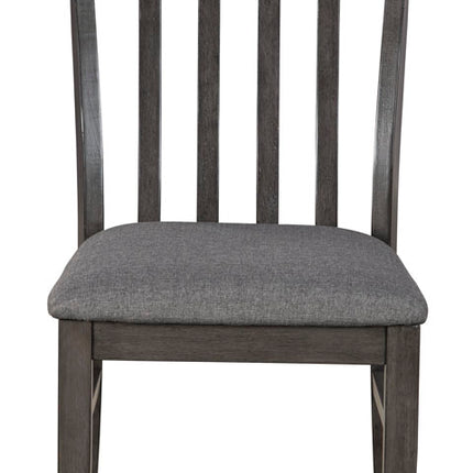 Luvoni Dining Uph Side Chair (2/Cn) Dark Charcoal Grey