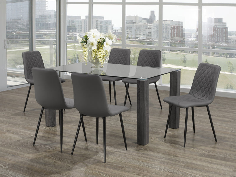 Aaron 7pc Dining Set by IFDC