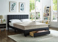 Barbara Black Storage Bed Open