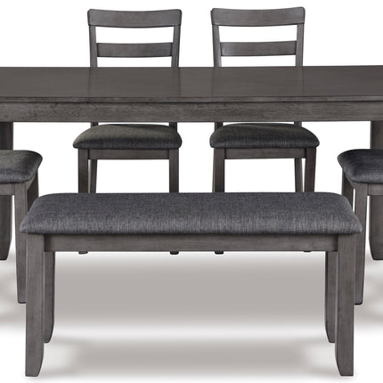 Bridson 6-Piece dining set with Bench