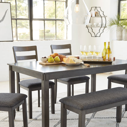 Bridson 6-Piece dining set with Bench