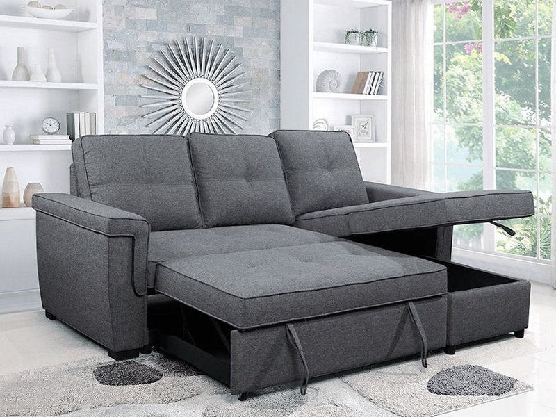 Brody Reversible Sofabed Sectional Gray