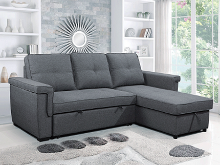 Brody Reversible Sofabed Sectional Gray