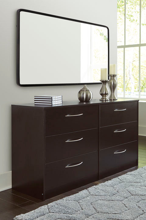 Signature Design by Ashley® Flannia Black/Brown Dresser