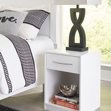 Signature Design by Ashley® Flannia White 1-Drawer Nightstand