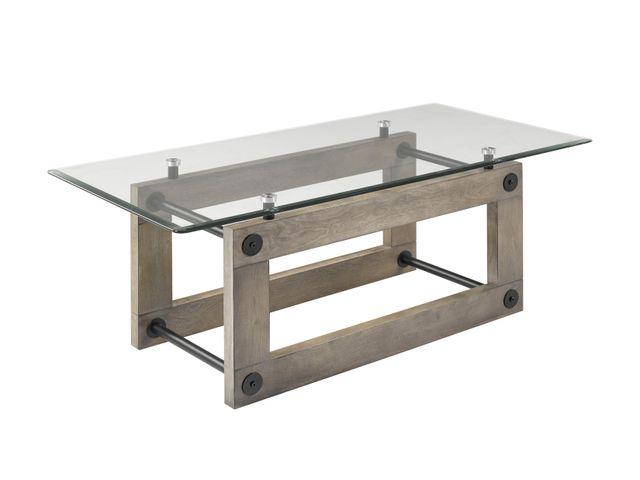 Fresno Grey Glass Top Coffee Table