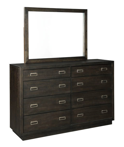 Signature Design by Ashley® Hyndell Dark Brown Dresser and Mirror