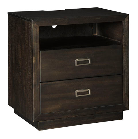 Signature Design by Ashley® Hyndell Dark Brown Nightstand