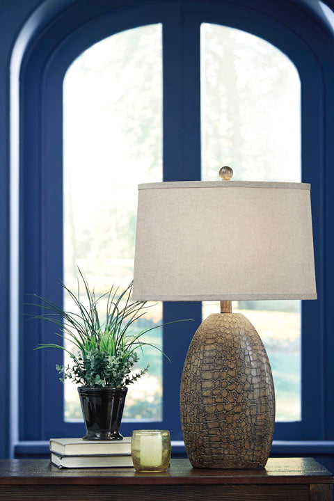 Melvin Poly Table Lamp - Tan