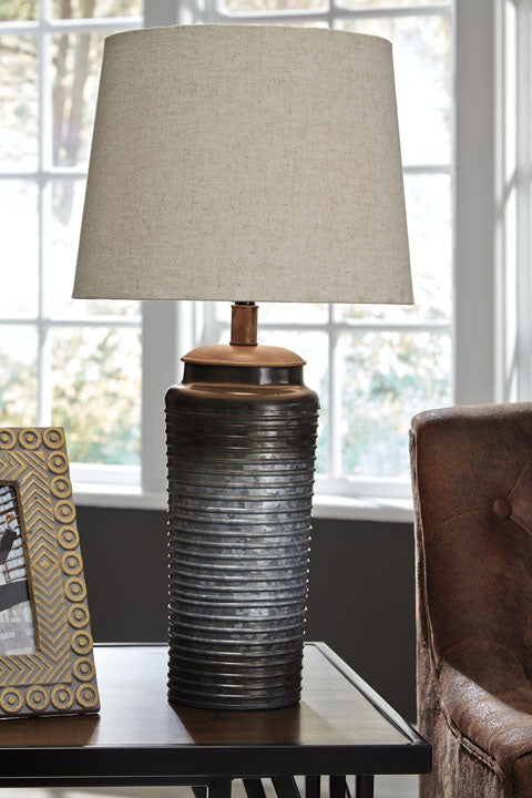 Norbert Metal Table Lamps - Gray Set of 2